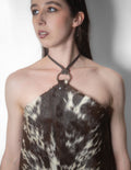 hair on halter top