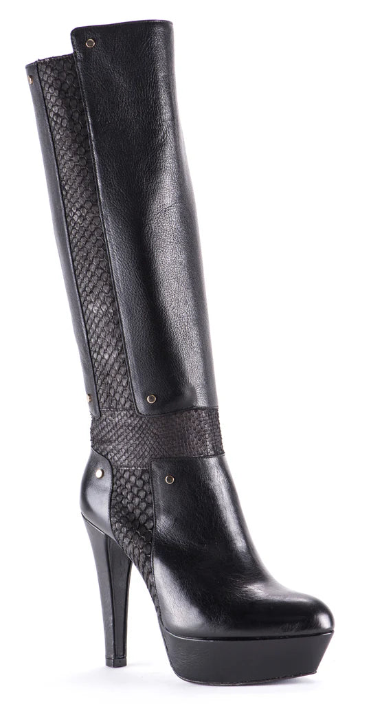 Cross - Cuadra platform boots black