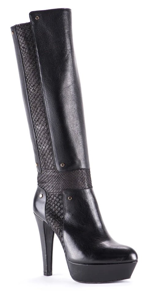 Cross - Cuadra platform boots brown