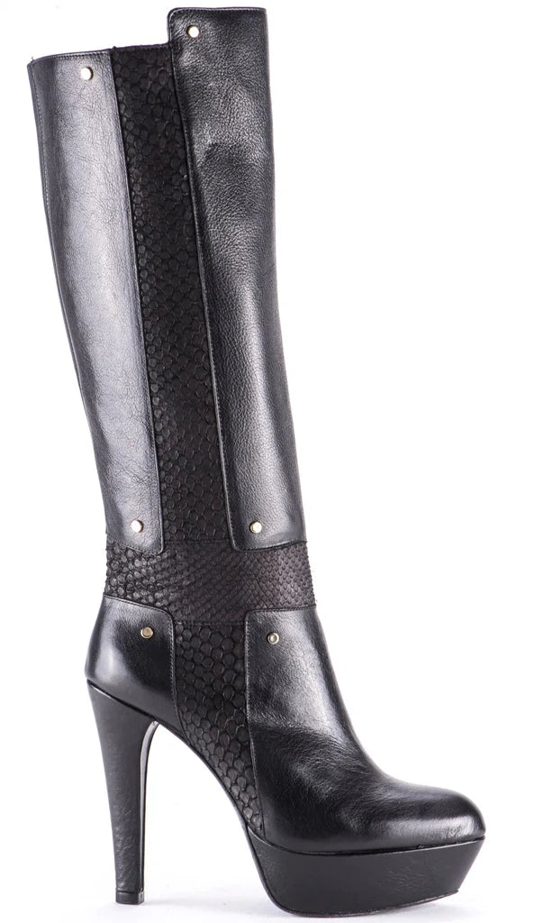 Cross - Cuadra platform boots brown