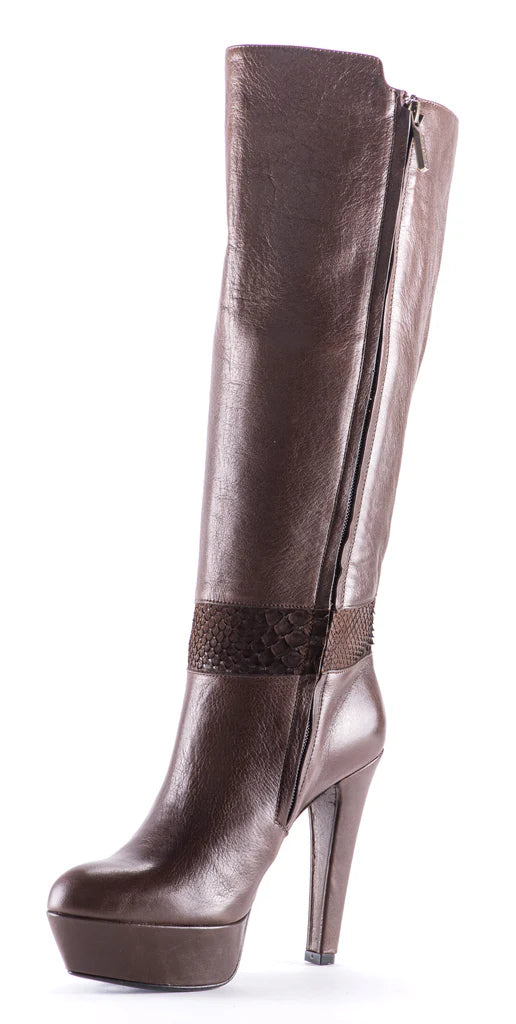 Cross - Cuadra platform boots brown