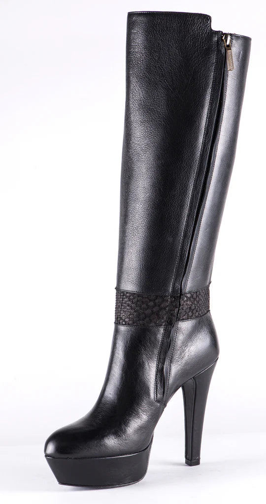 Cross - Cuadra platform boots black