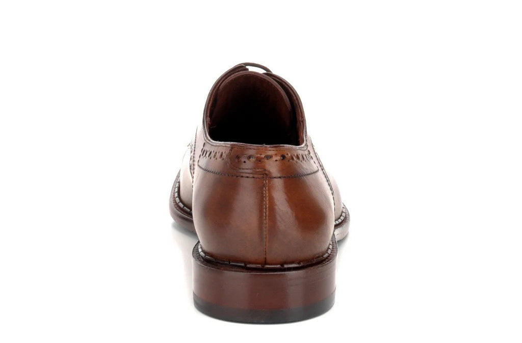 Julian - Cuadra brown derby leather shoes