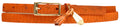 Marcella - Cuadra orange snake skin belt