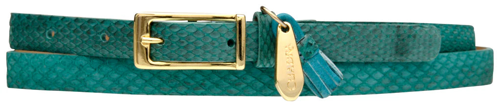 Marcella - Cuadra purple snake skin belt